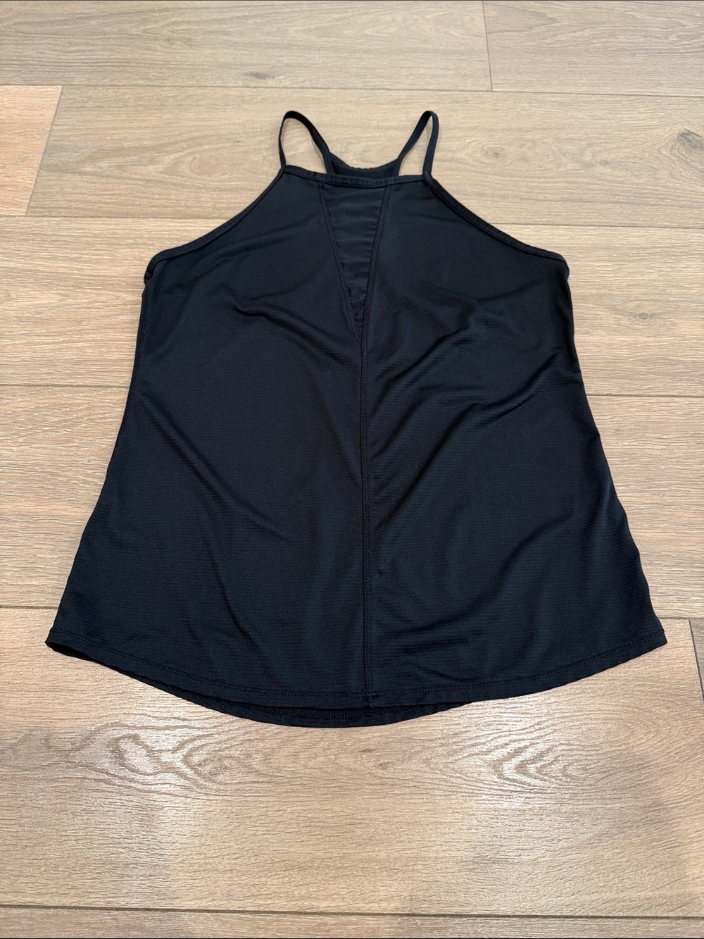 Zella Black High-Neck Mesh Strappy Tank Size XS